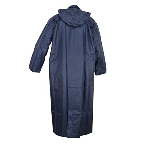 Zacharias Women's Semi Nylon Long Raincoat (23-B1_Blue_Free Size) - Image 2