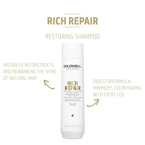 Goldwell Dualsenses Rich Repair Restoring Shampoo, 10.1 Fl Oz - Image 2