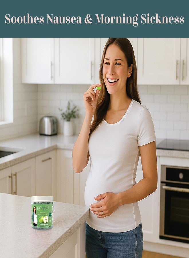 Three Lollies Preggie Pop Drops Pregnancy Nausea Relief Morning Sickness Candy with Essential Oils for Pregnant Women – Green Apple, 100 Count - Image 3