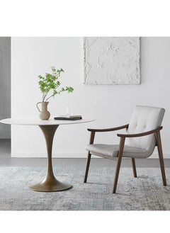 Neo Front Neo Front Ash Wood Dining Chairs PU Leather, Desk Chair Side Chair with Carbon Steel Legs, Chair Modern Upholstered Dining Chairs, Desk Chair Side Chair GC016  - Image 2