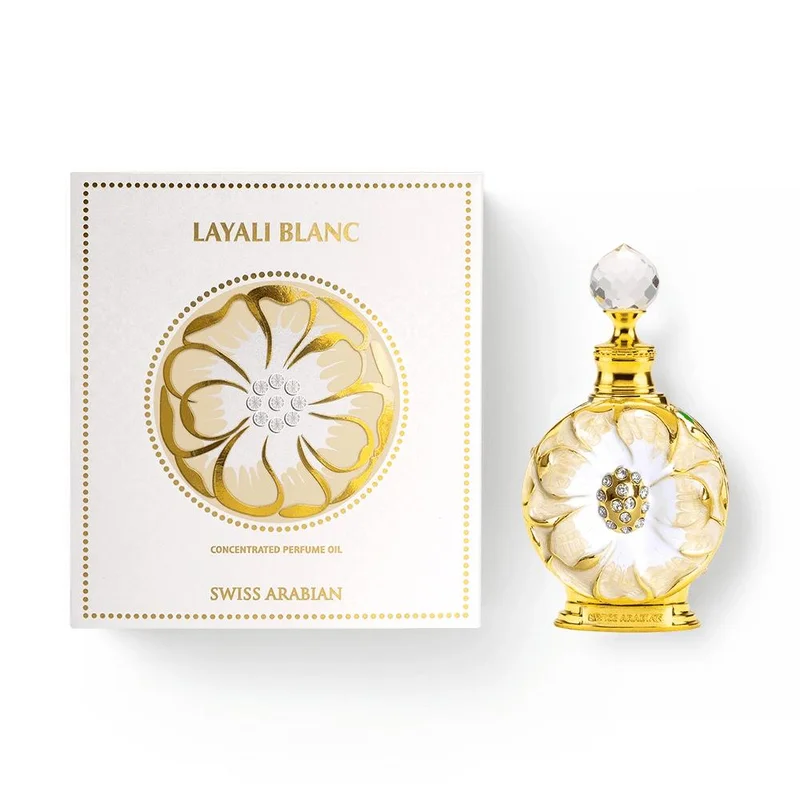 Swiss Arabian Perfumes Layali Blanc Perfume Oil 15ml