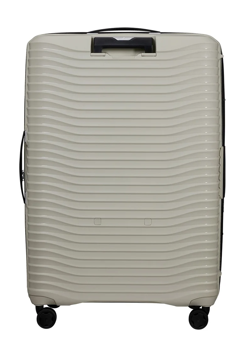سامسونايت Upscape Suitcase Check-In Size 81 cm / 30 inch, 4 Spinner Wheels, Polypropylene + RPET, Warm Neutral|Inner Mesh Pocket|Expandable|Removable Divider|TSA Lock - 10 Years International Warranty