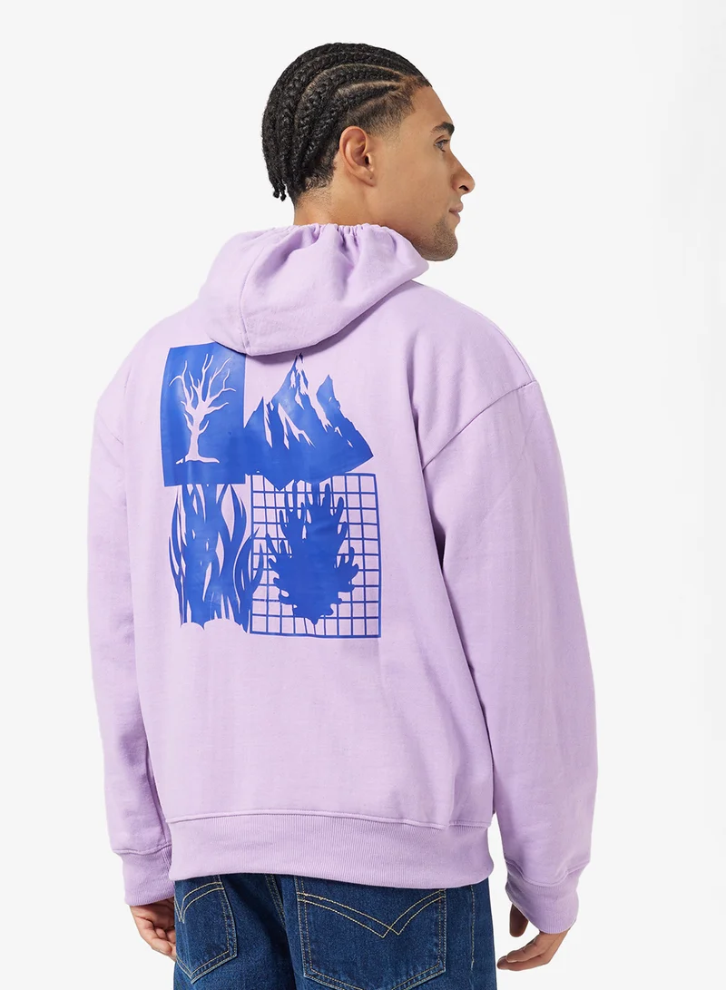 سفنتي فايف Back Graphic Hoodie