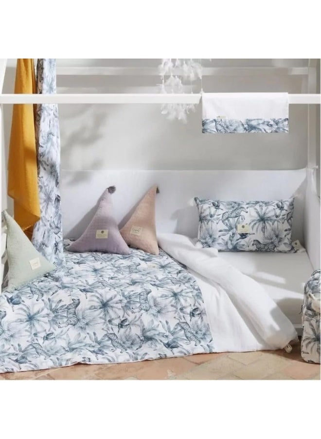 Bimbidreams Zebra Bedding-Set Made Of 100 Organic Cotton-Suitable For 60 X 120 And 70 X 140 Cribs Duvet Cover Protector Fitted Sheet Pillow Cover - Image 2