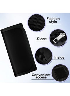 Saintrygo Money Organizer Cash Wallet With 12 Zipper Slots Money Holder Bill Receipt Cash Holder Small Travel Money Organizer For Budgeting Cash Storing Receipt Black  - Image 3