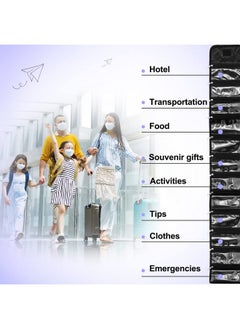 Saintrygo Money Organizer Cash Wallet With 12 Zipper Slots Money Holder Bill Receipt Cash Holder Small Travel Money Organizer For Budgeting Cash Storing Receipt Black  - Image 4