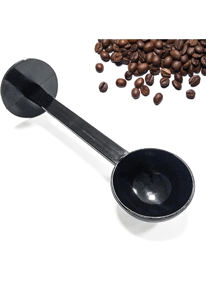 KASTWAVE Coffee Scoop & Tamper, 2 in 1 Multifunctional Coffee Tamper with 10g Measuring Spoon, Coffee Tamping Tool for Barista Coffee Bean Press Coffee Grind Pressing (Black) - Image 1