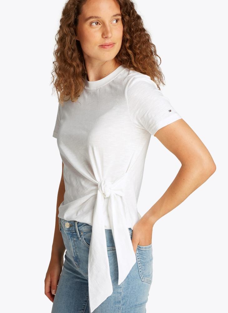 TOMMY HILFIGER KNOT ROUND-NK SS TEE  - Image 3