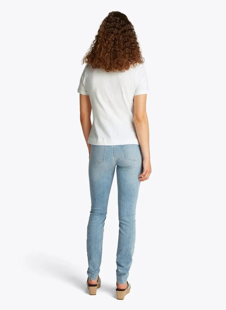 TOMMY HILFIGER KNOT ROUND-NK SS TEE