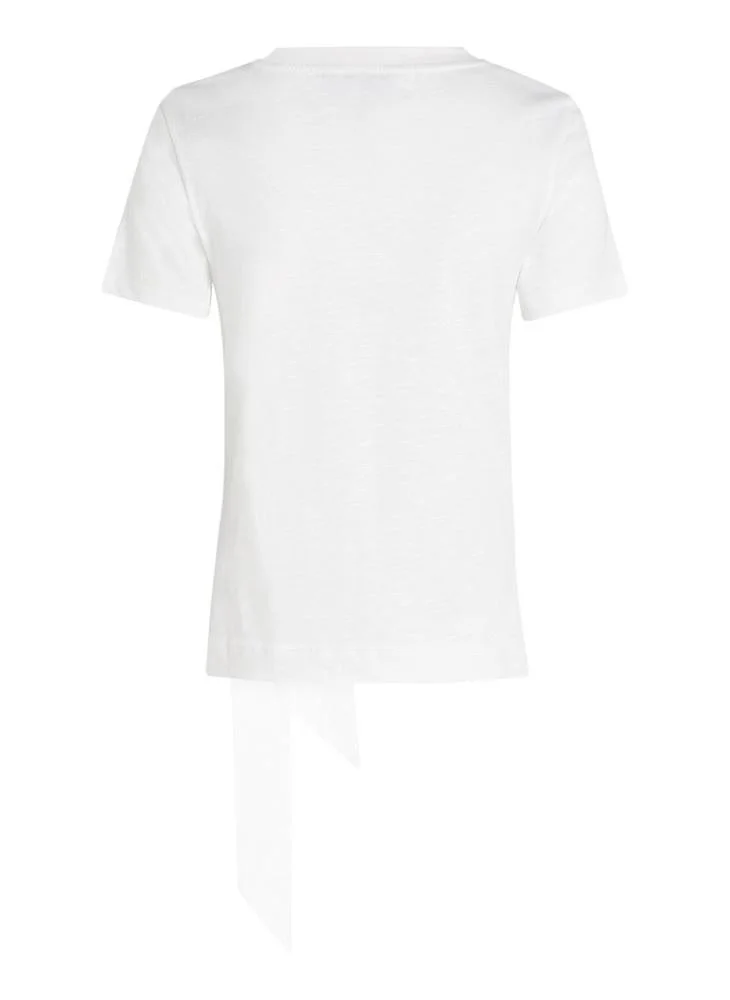 TOMMY HILFIGER  KNOT ROUND-NK SS TEE for Women | Best Price UAE