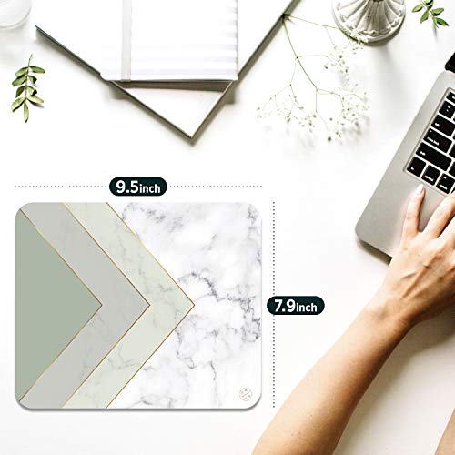 Oriday Gaming Mouse Pad Custom for Home and Office, Modern Gradation Design, Non-Slip Rubber Thick Mouse Pad for Computers Desktops, PC, Laptop (Mint Marble) - Image 5