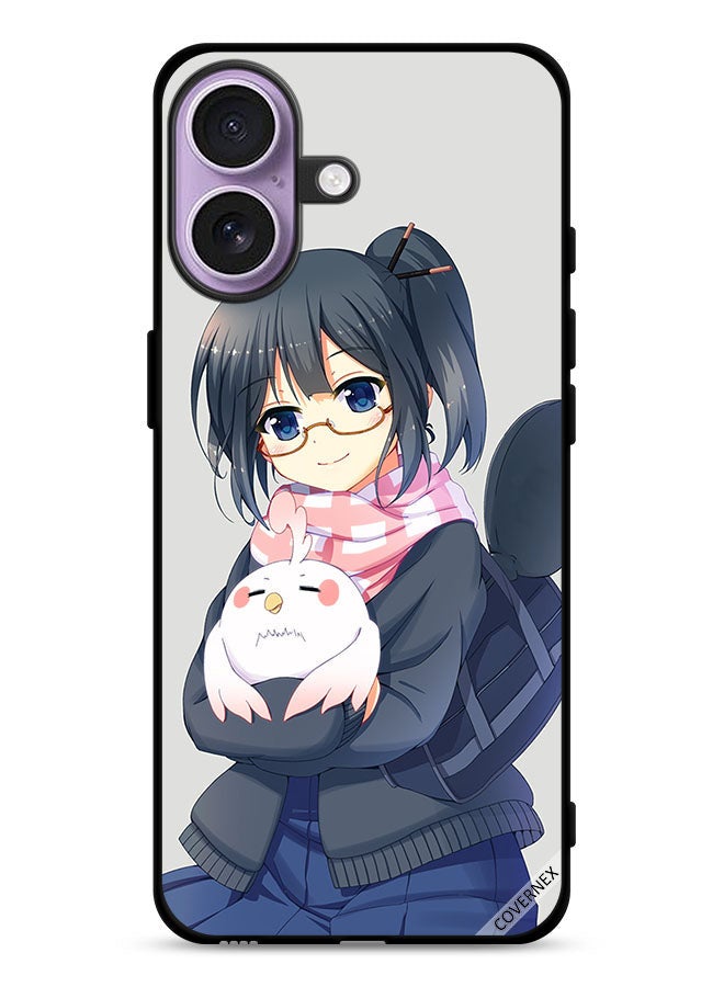 Covernex Apple iPhone 17 Protective Case Cover Girl Holding Pet Art - Image 1