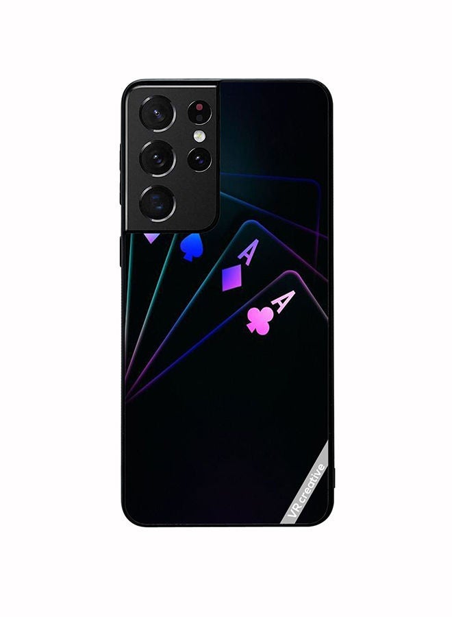 VR CREATIVE Protective Case Cover For Samsung Galaxy S21 Ultra 5G Multicolur Design Multicolour - Image 1