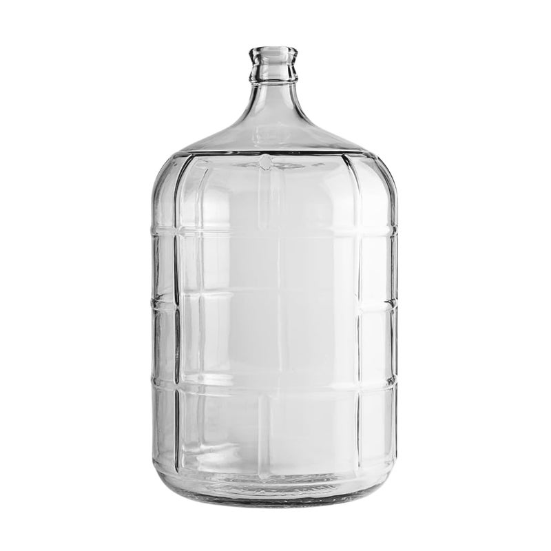 FastRack 5 Gallon Glass Carboy | Clear Italian Glass Fermenter for Wine & Beer Brewing, Home Fermentation Container | Durable Jug for Storage or Aging, Fits #7 Stopper (Not Included) - Image 1