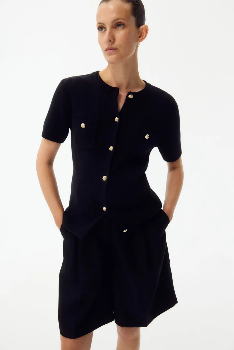 H&M MAMA Rib-knit cardigan