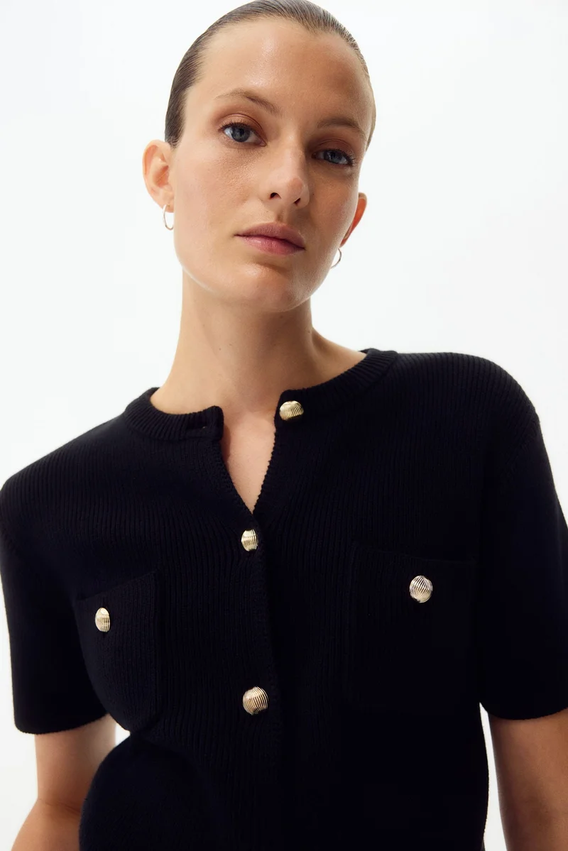 H&M MAMA Rib-knit cardigan