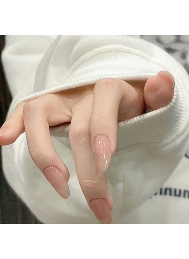24-Piece Wearable Nude Ombre Press-On Nails Set