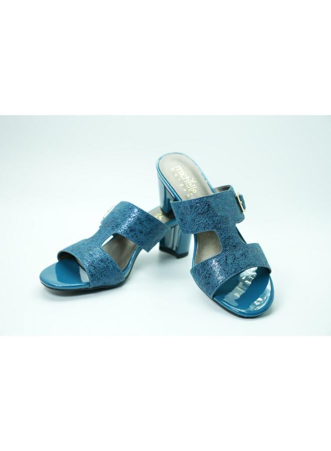 Michelle Morgan 092-3046 Michelle Morgan Elegant Styish Heeled Sandals 513RJ19F Navy - Image 2