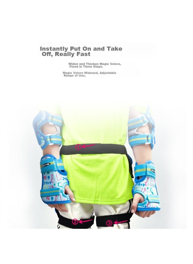 M-cro Children's Protective Hip Anti-fall Pants For Roller Skating, Figure Skating, Skiing, Ice Skating, Buttock Pad, Hip Protection, Shark Blue, Size S - Image 4