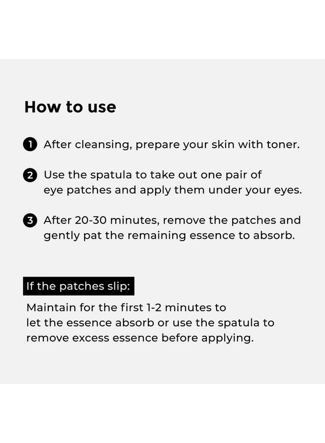 misoli Under Eye Patches Caffeine & Hyaluronic acid (60pc), Eye Patches for Puffy Eyes, Dark Circles, Under Eye Bags, Fine Lines ㅣ Paraben free, Korean Skincare - Image 5