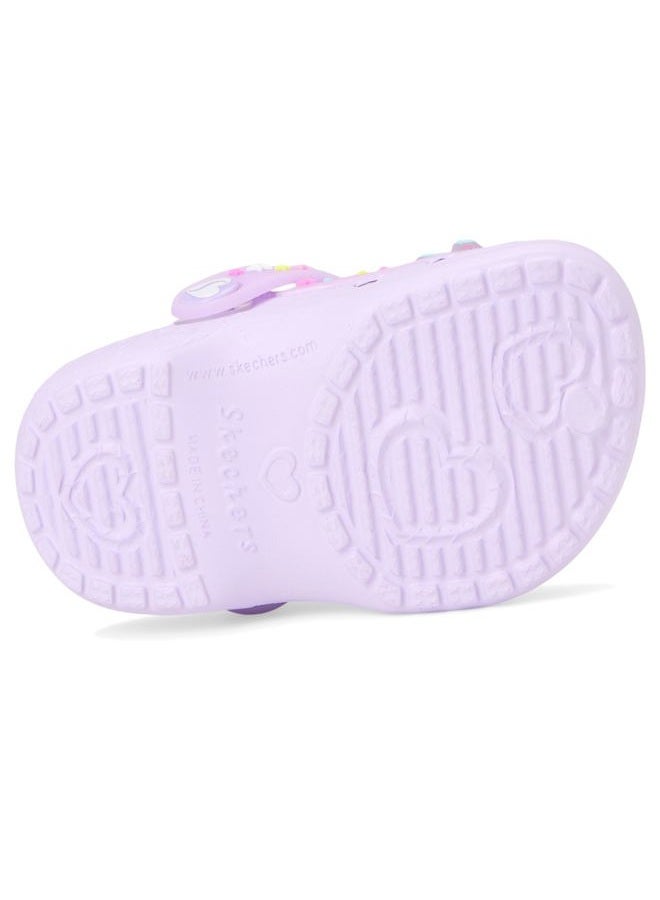 SKECHERS صندل الفتاة ذو القلب الحلو، أبيض/متعدد الألوان، 4 أطفال كبار - Image 4
