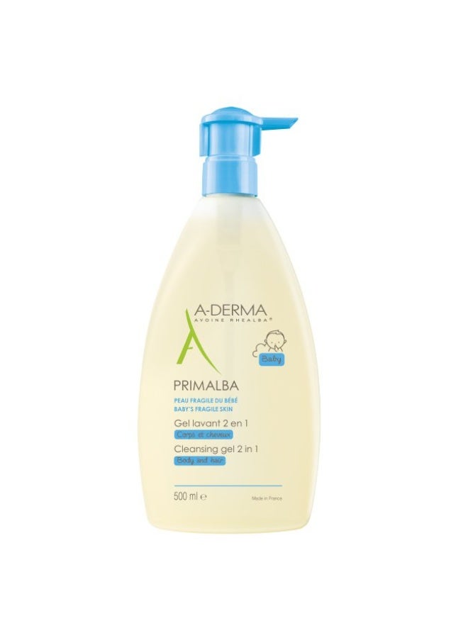 إيه-ديرما جل التنظيف A-Derma Primalba للجسم والشعر 500 مل - Image 1