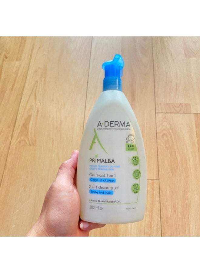 إيه-ديرما جل التنظيف A-Derma Primalba للجسم والشعر 500 مل - Image 2