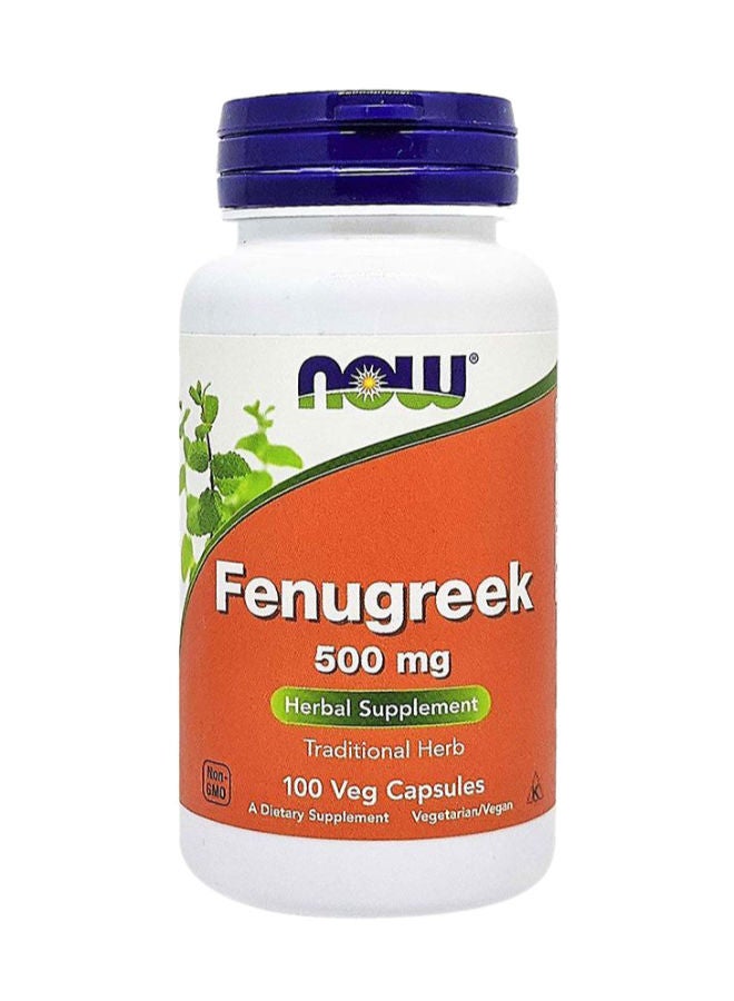 now Fenugreek 500 mg Capsules 100's - Image 2