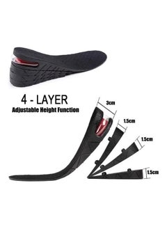 OUTAD Height Increase Boot Pad 4 Layers Shoe Insoles  - Image 3