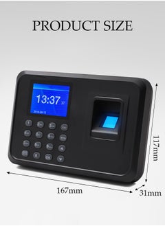 DUNISO Intelligent Biometric Fingerprint Password Attendance Machine, Employee Sign-In Recorder, Clock-In Machine, Employee Intelligent Fingerprint Sign-In Reporting Machine, Attendance Clock  - Image 2