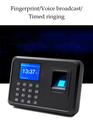 Intelligent Biometric Fingerprint Password Attendance Machine, Employee Sign-In Recorder, Clock-In Machine, Employee Intelligent Fingerprint Sign-In Reporting Machine, Attendance Clock - view 3