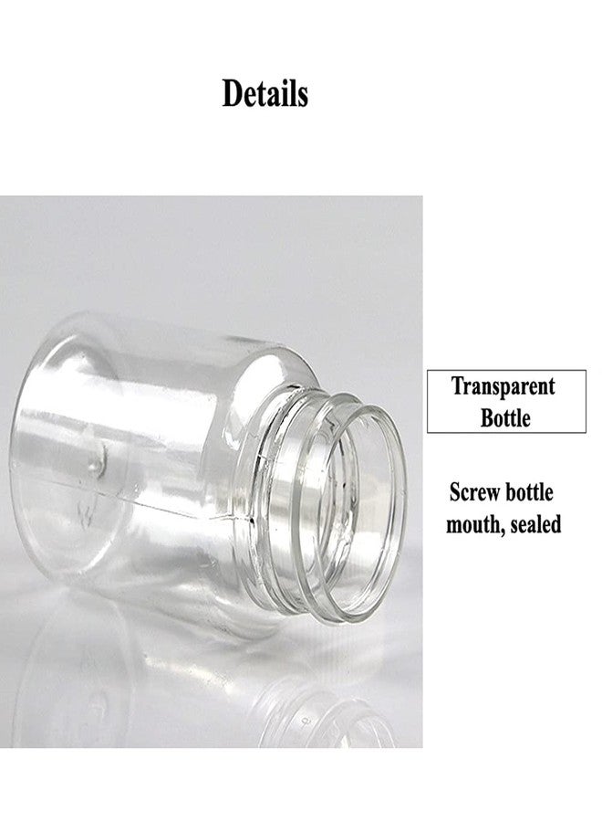 Quupy 50PCS 30ml/1oz Empty Refillable Plastic Round Bottles Storing Tablet Container Holder Convenient Case Box Portable Travel Bottles (White) - Image 4