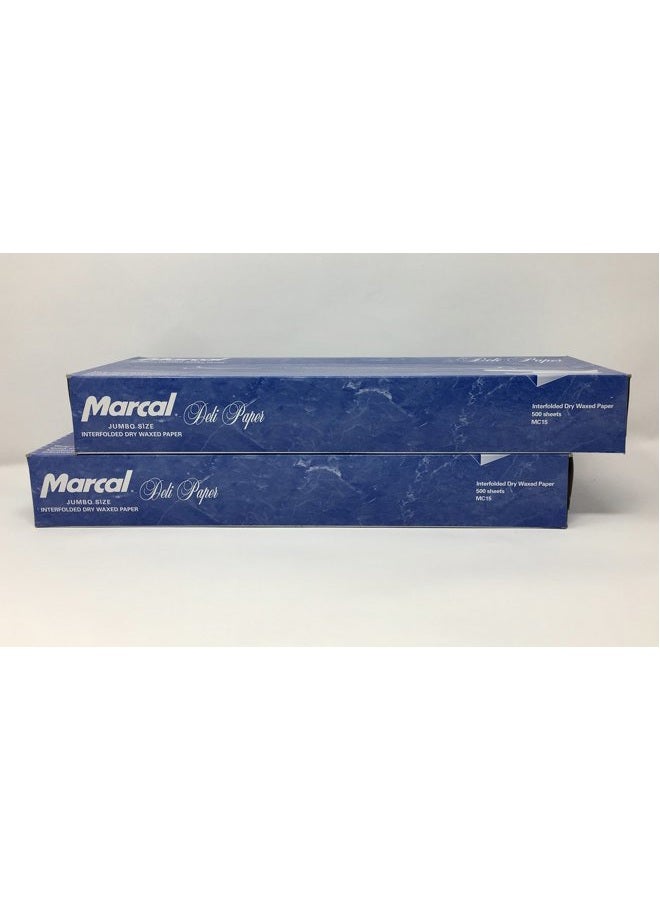 Marcal Deli Wrap Interfolded Wax Paper. Dry Waxed Food Liner Jumbo Size 15 Inch by 10.75 Inch. Total of 1000 Sheets (2 x 500 Packs) - Image 3