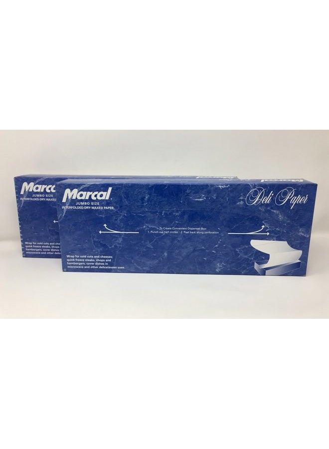 Marcal Deli Wrap Interfolded Wax Paper. Dry Waxed Food Liner Jumbo Size 15 Inch by 10.75 Inch. Total of 1000 Sheets (2 x 500 Packs) - Image 2