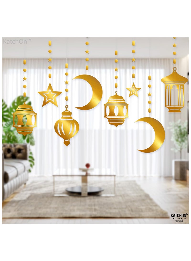 KATCHON Ramadan Decoration Hanging Garland Decorations for Home Pack of 8  - Image 3