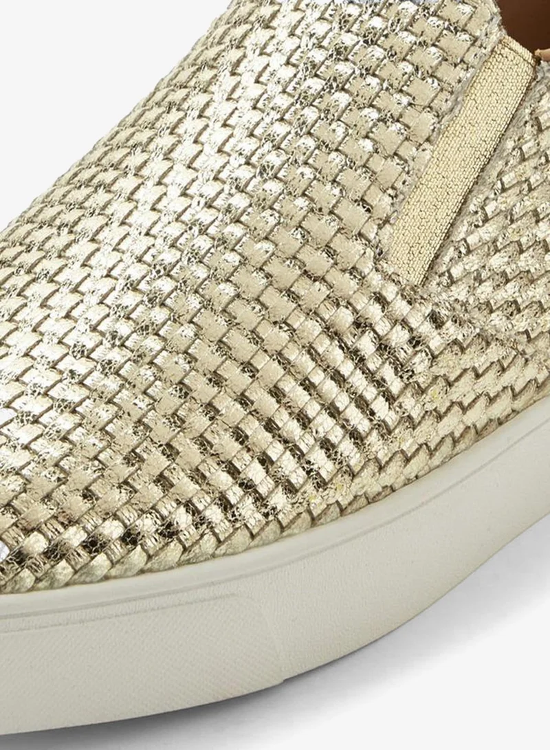 Celeste GOLD Women Textured Slip-On Sneakers for Women | Best Price UAE