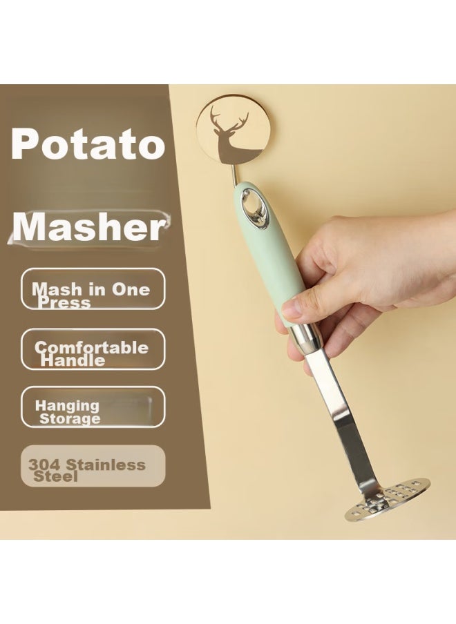 Bai Jie Baijie 304 Stainless Steel Potato Masher Tool, Household Potato Press, Fruit Juicer, Multi-functional Crusher  - Image 3
