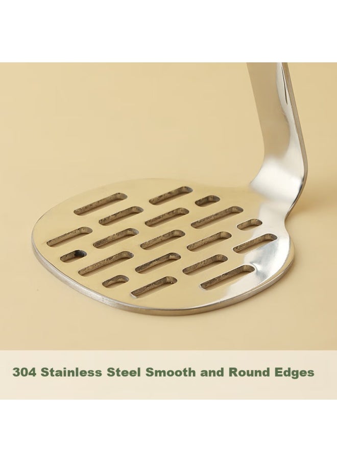 Bai Jie Baijie 304 Stainless Steel Potato Masher Tool, Household Potato Press, Fruit Juicer, Multi-functional Crusher  - Image 5