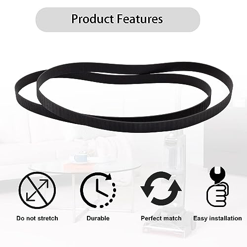 Bleigeeh 2 PCS 440005536 Replacement Belts for Hoover Dual Power Max Carpet Cleaner Vacuum Compatible with Hoover Models FH51000, FH51001, FH51002 - Image 2