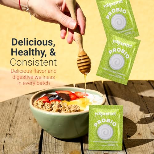 Yogourmet يوجورميت طقم زبادي مع بروبيوتيك (12 عبوة نسخة بالجملة) - اصنع الزبادي في المنزل - ثقافة البداية - طبيعية بالكامل، خالية من الغلوتين، كوشير، حلال - أكياس 3 جرام - Image 5