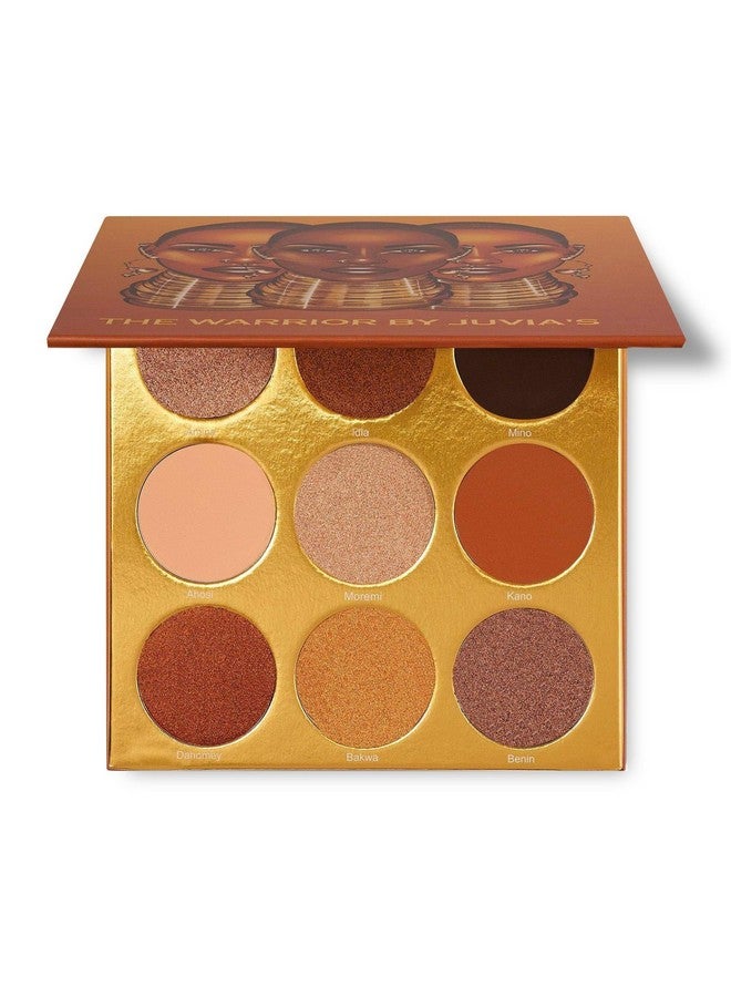 جوفياس بليس لوحة ألوان جوفيا بليس ذا واريور - ذهبي دافئ، بني وبرونزي، درجات من 9، لوحة ألوان دافئة ومحايدة، لوحة ألوان مكياج ملونة للعيون ولمعانها - Image 1