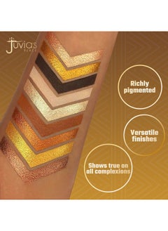 Juvia's Place Juvia's Place Palette The Warrior - Warm Golds, Browns & Bronzes, Shades of 9, Warm and Neutral Palette, Pigmented Makeup Palette Eye Color & Shine  - Image 2
