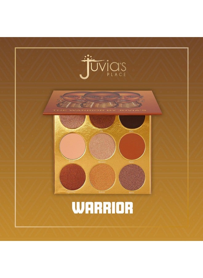 جوفياس بليس لوحة ألوان جوفيا بليس ذا واريور - ذهبي دافئ، بني وبرونزي، درجات من 9، لوحة ألوان دافئة ومحايدة، لوحة ألوان مكياج ملونة للعيون ولمعانها - Image 5