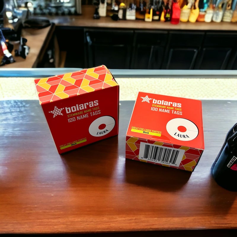 Bolaras Stemware Drink Name Tags for Wine Glasses (100 Tags), Champagne Flutes, or Cocktails, Cute DIY Identification Markers, Disposable Paper Tag for Party Guests - Blank - Image 4