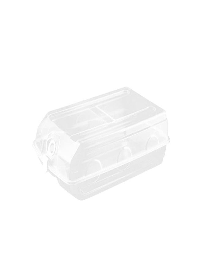 PRETYZOOM Stackable Flip Shoe Box Storage Container with Transparent Lid Thickened Plastic Organizer for Men and Women Sneakers and Boots 14.57 X 8.66 X 5.12 Inches - Image 1