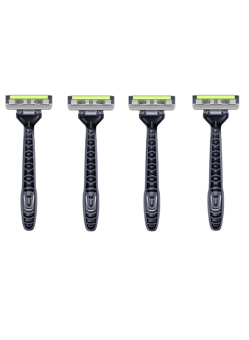 DORCO Pace 3 Fitman 3-Blade Disposable Razor - 3 + 1 Free - Image 2