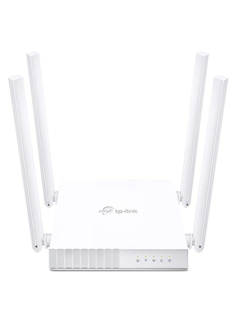 Archer C24 AC750 Dual Band Wireless Router, 4 External Antennas, 1 WAN+4 LAN Ports, Multi-Mode 3 in 1, Parental Controls White - Image 1