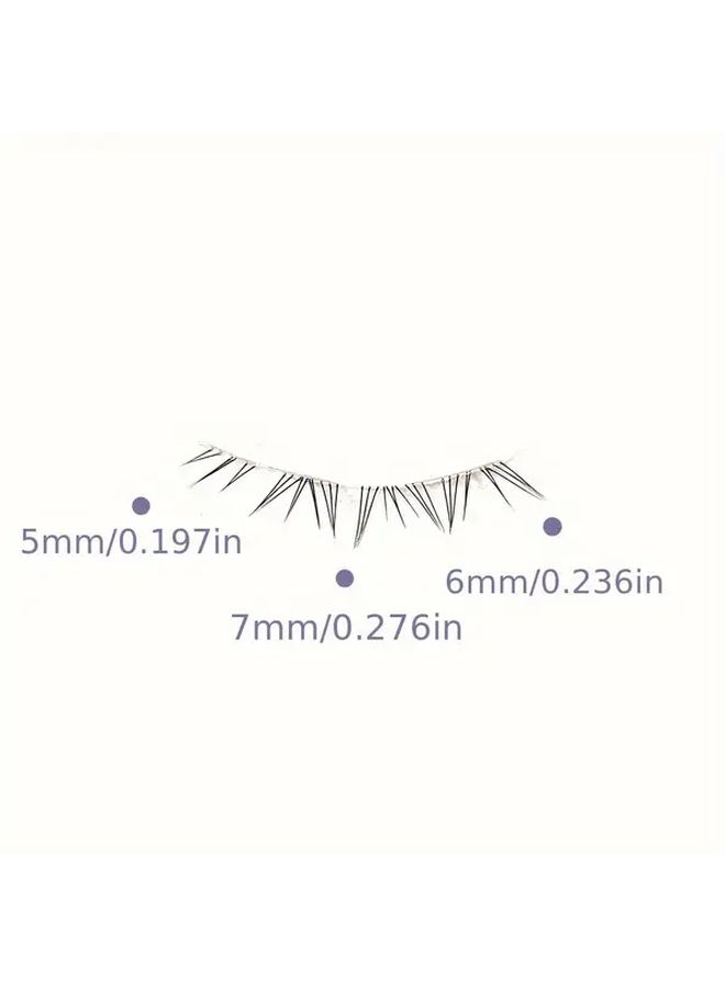 أسلوب بكين محاكاة الرموش السفلية المرسومة يدويًا تصميم قطعة واحدة مجزأة - Image 4