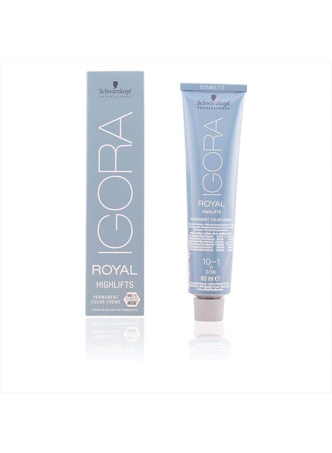 Schwarzkopf Igora Royal Highlifts 10-1 Blonde Platinum Ash Hair Color 60ml - Image 3
