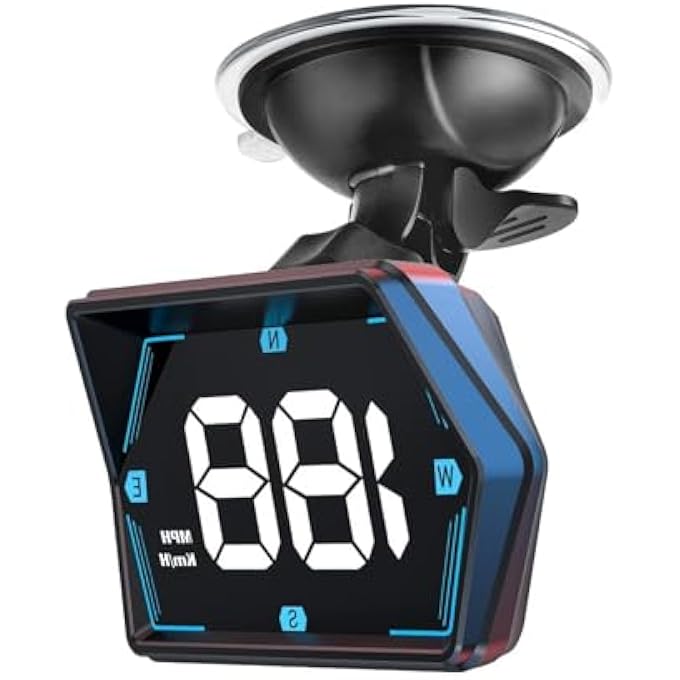 Gerui G20 Digital Gps SpeedometerUniversal HeadUp Display For CarsComes With Compass Over Speed Alert Hd Display Speedometer For All VehiclesWith Usb Connection Displays Mph - Image 2
